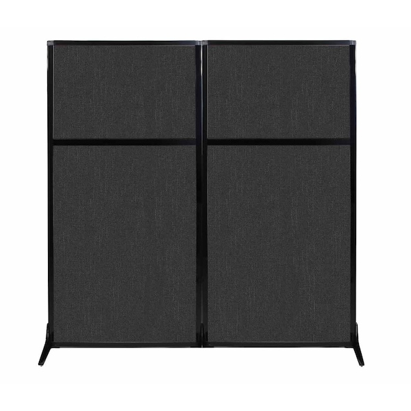 Work Station Screen 66" x 70" Black Fabric